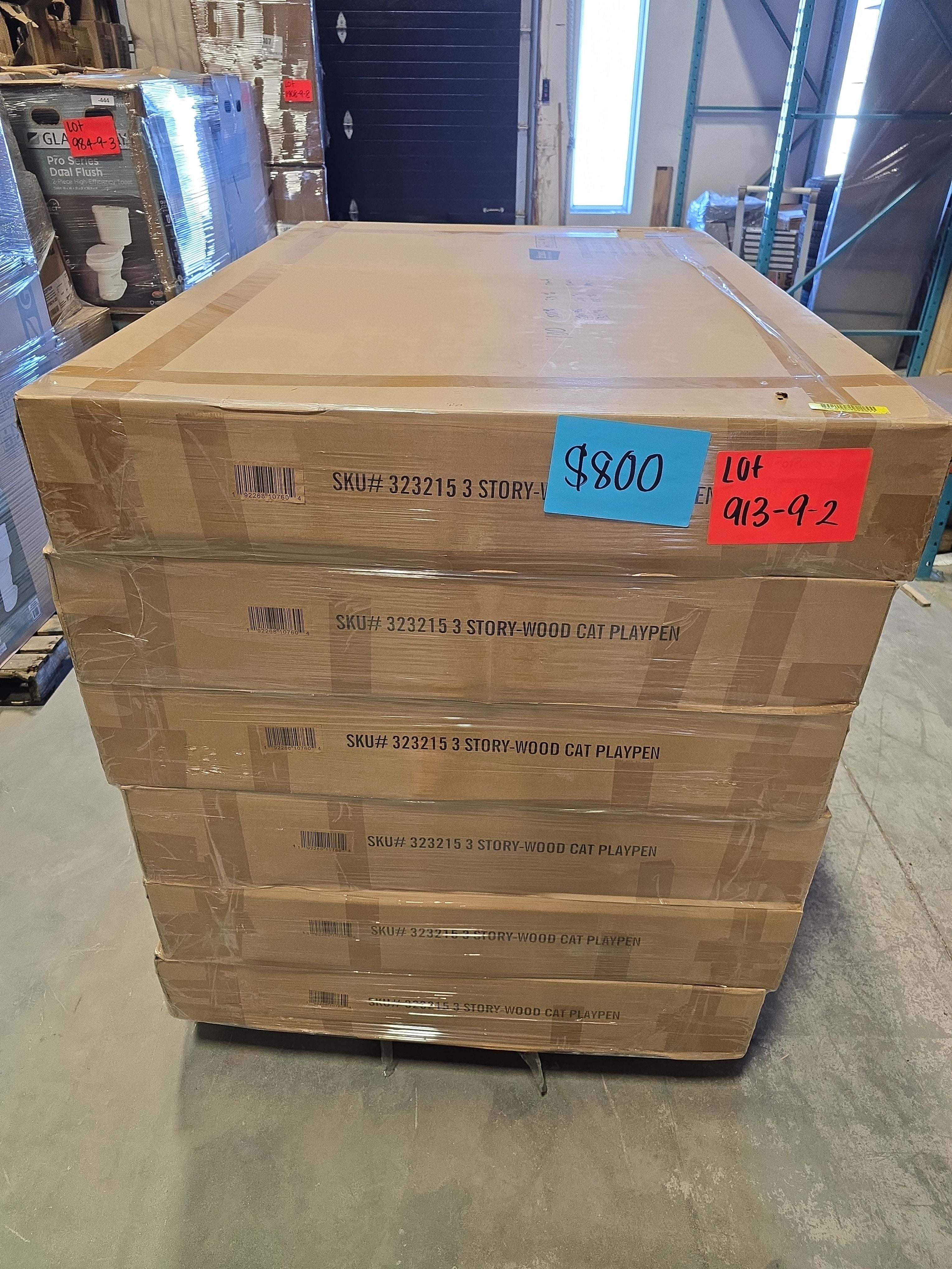 PET FRISCO WOOD WIRE CAT CAGE - LOT-913-9-2