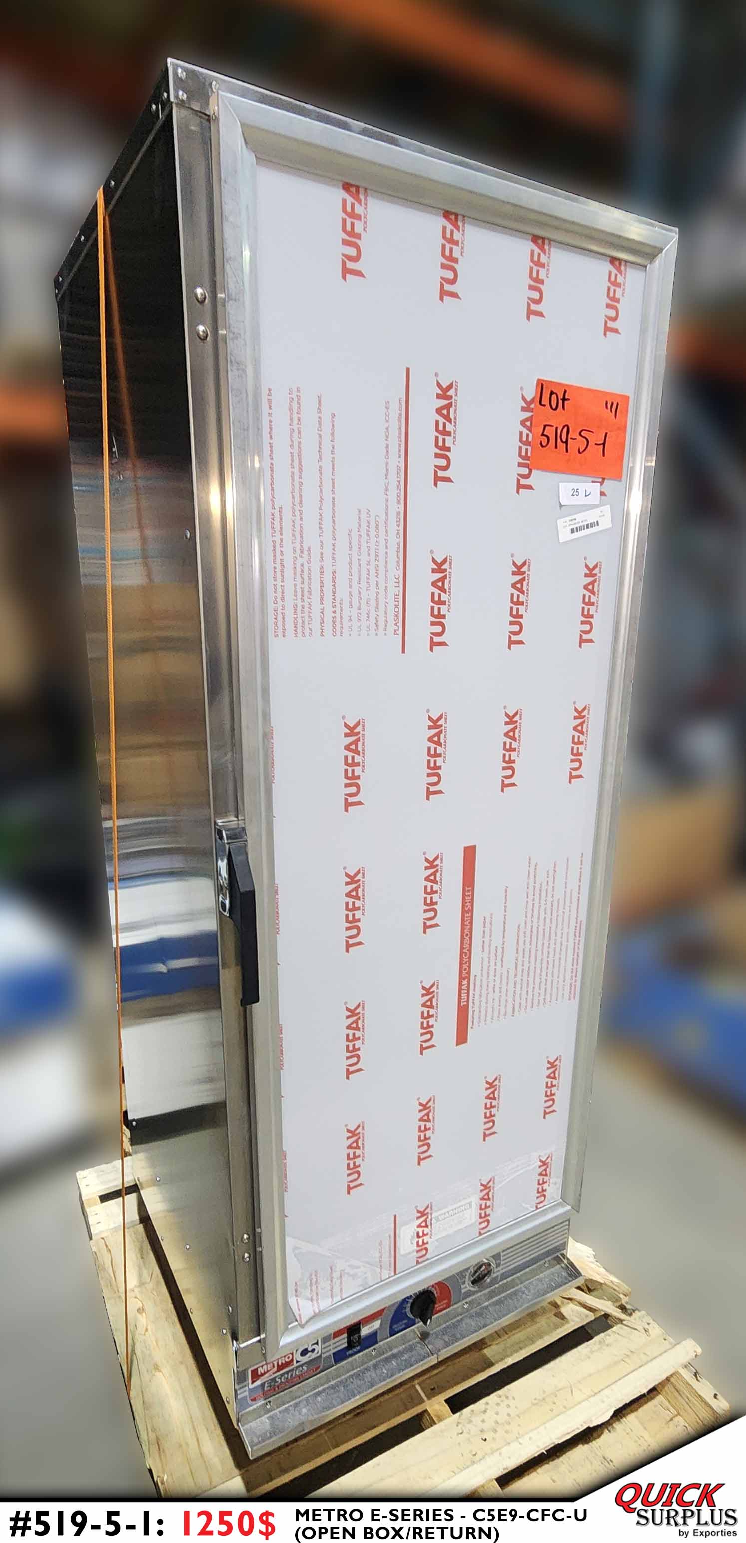 APPLIANCES METRO HEEATED HOLDING/PROOFING CABINET - LOT-519-5-1