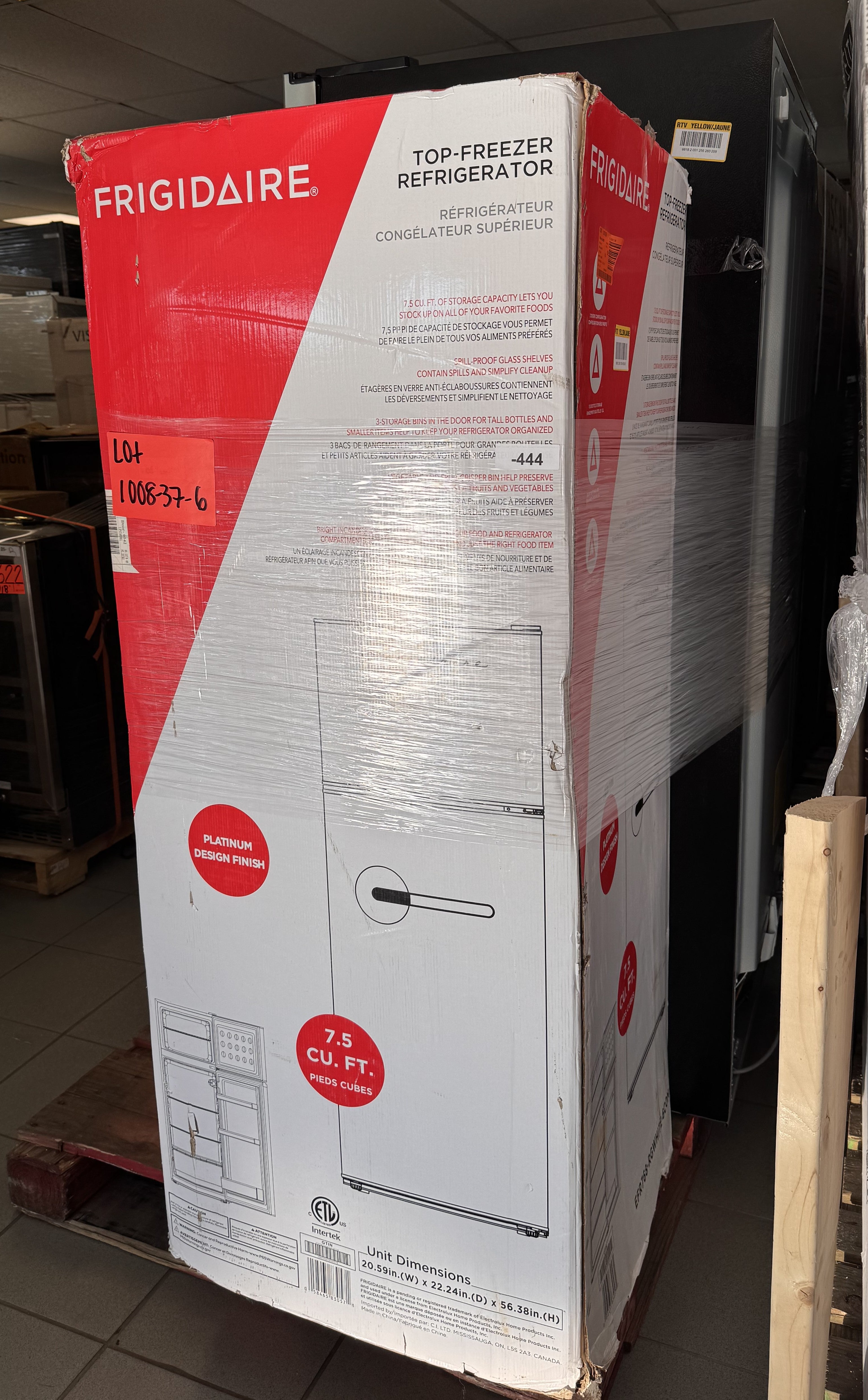 APPLIANCES REFRIGERATORS - LOT-1008-37-6