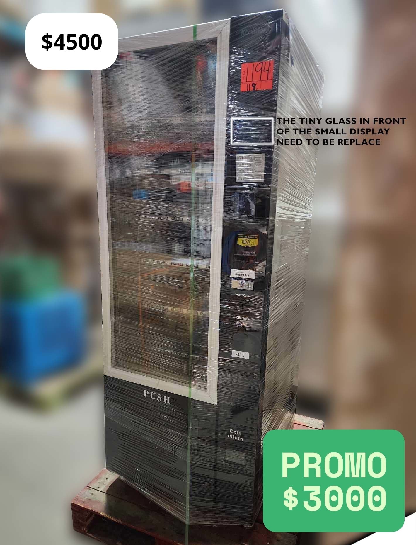 APPLIANCES KOOLMORE VENDING MACHINE - LOT-1194-46-1