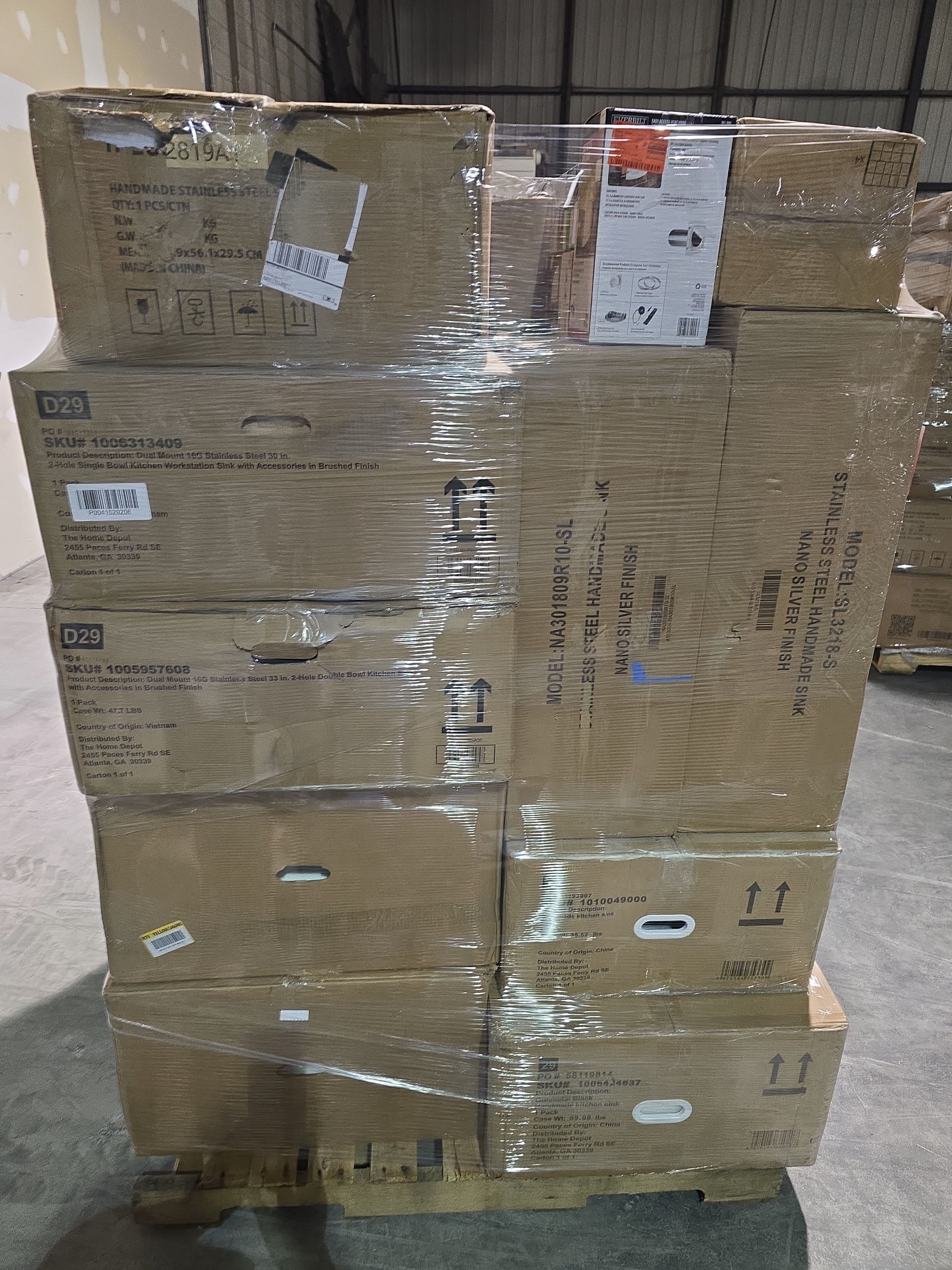 KITCHEN HOME IMPROVEMENT SINKS - LOT-1201-13-2