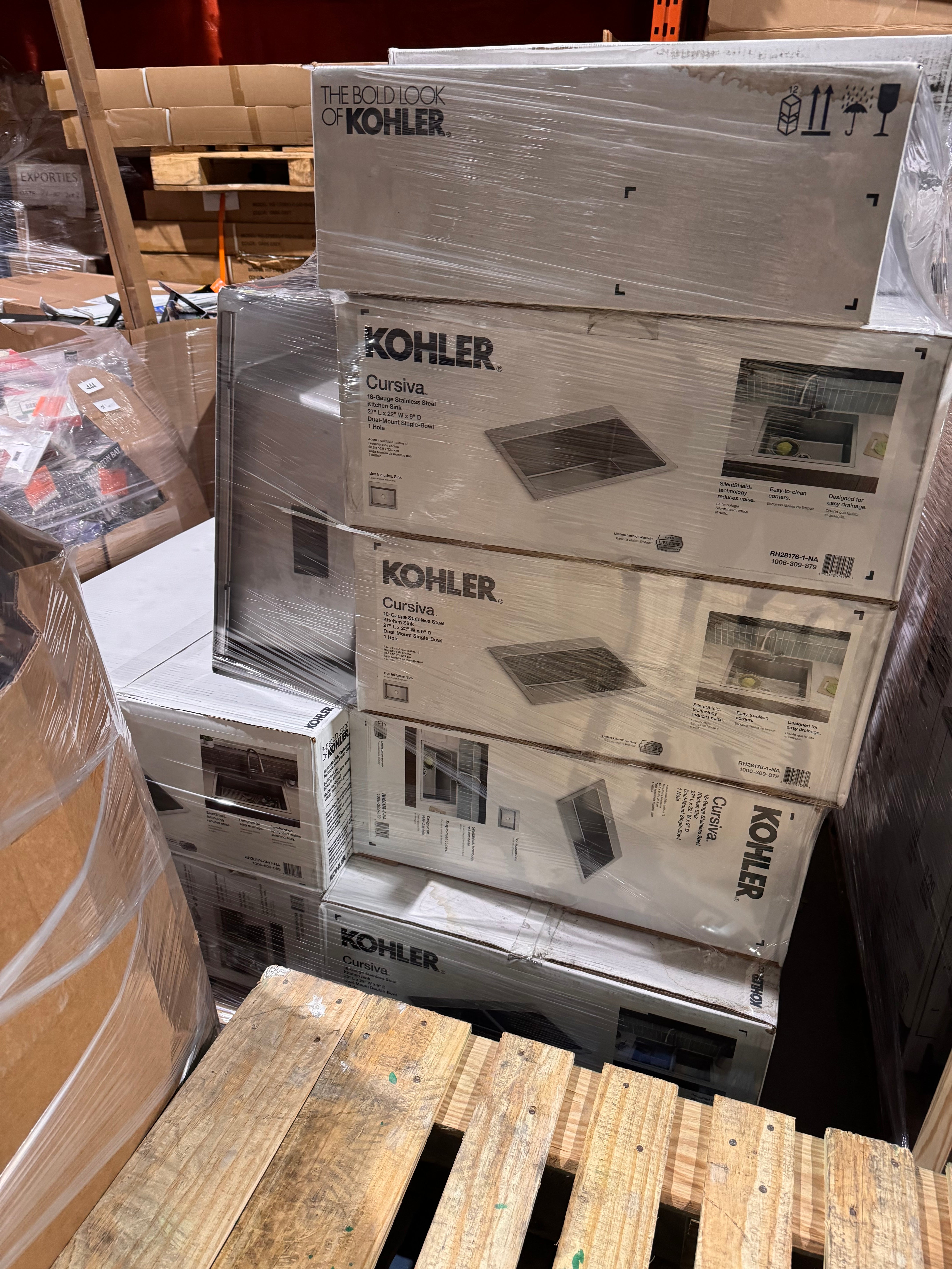 KITCHEN HOME IMPROVEMENT KOHLER SINKS - LOT-745-49-2