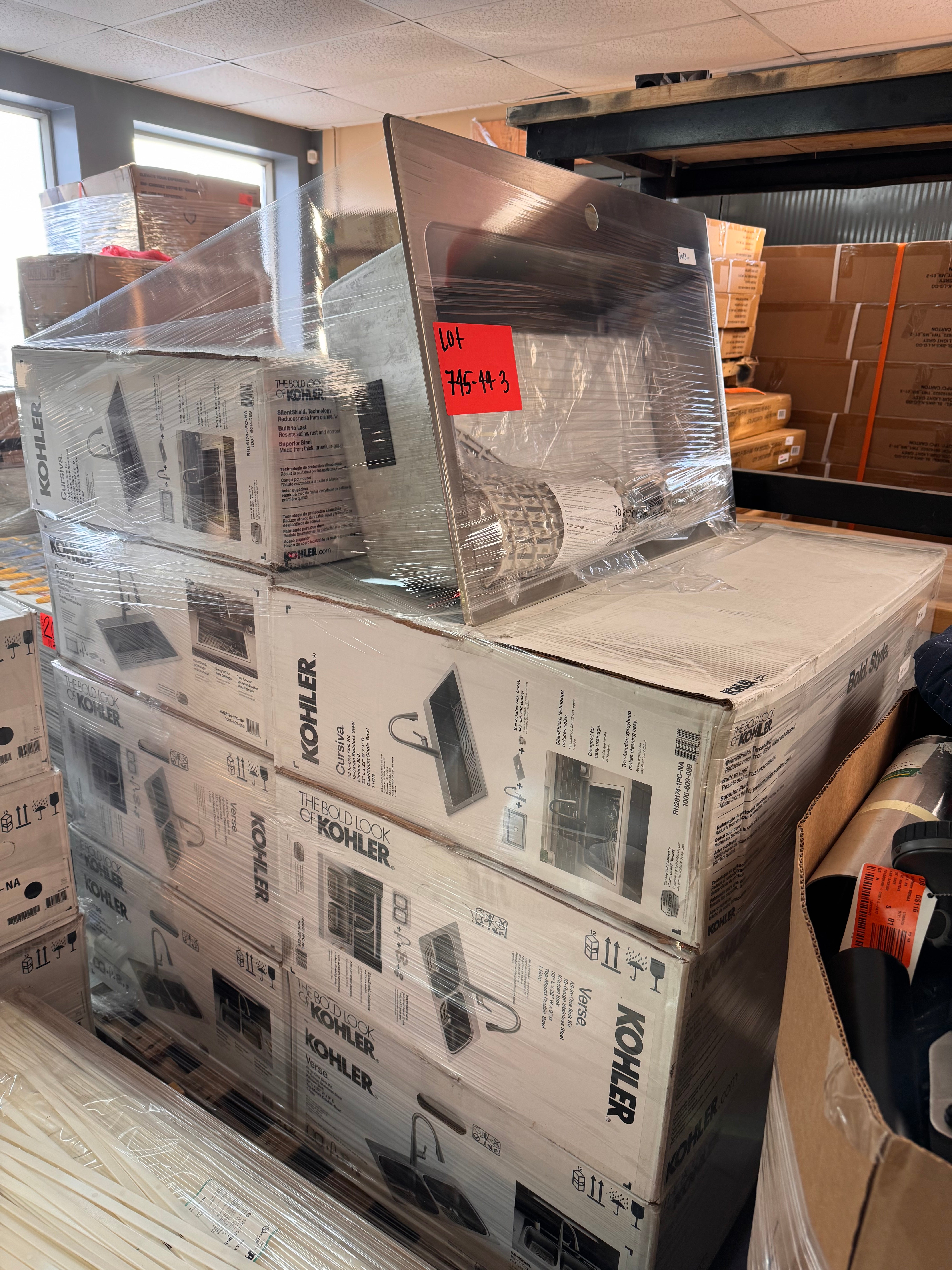 KITCHEN HOME IMPROVEMENT KOHLER SINKS - LOT-745-49-3