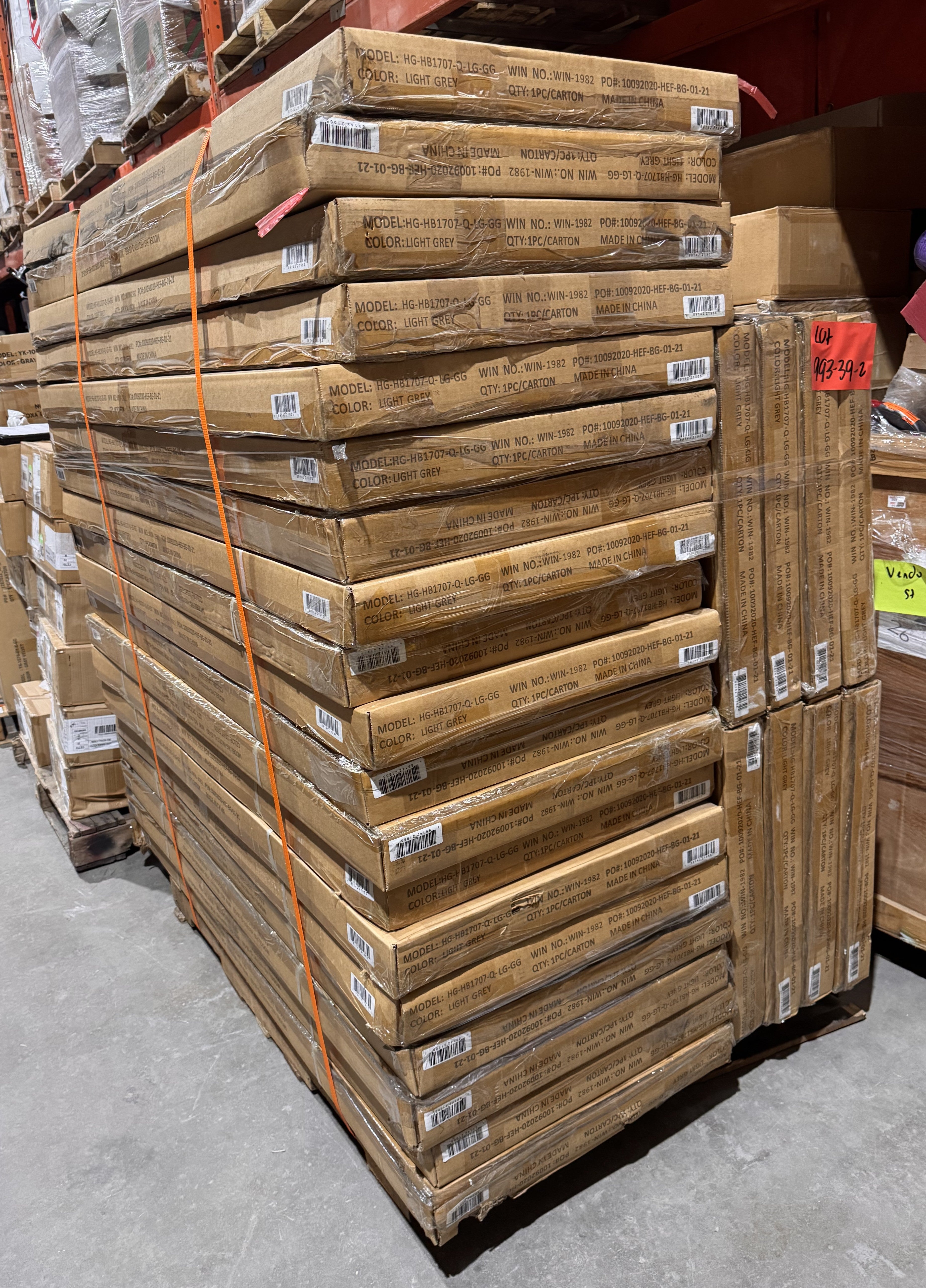 FURNITURE PLATFORM BEDS W/HEADBOARDS - LOT-993-39-2