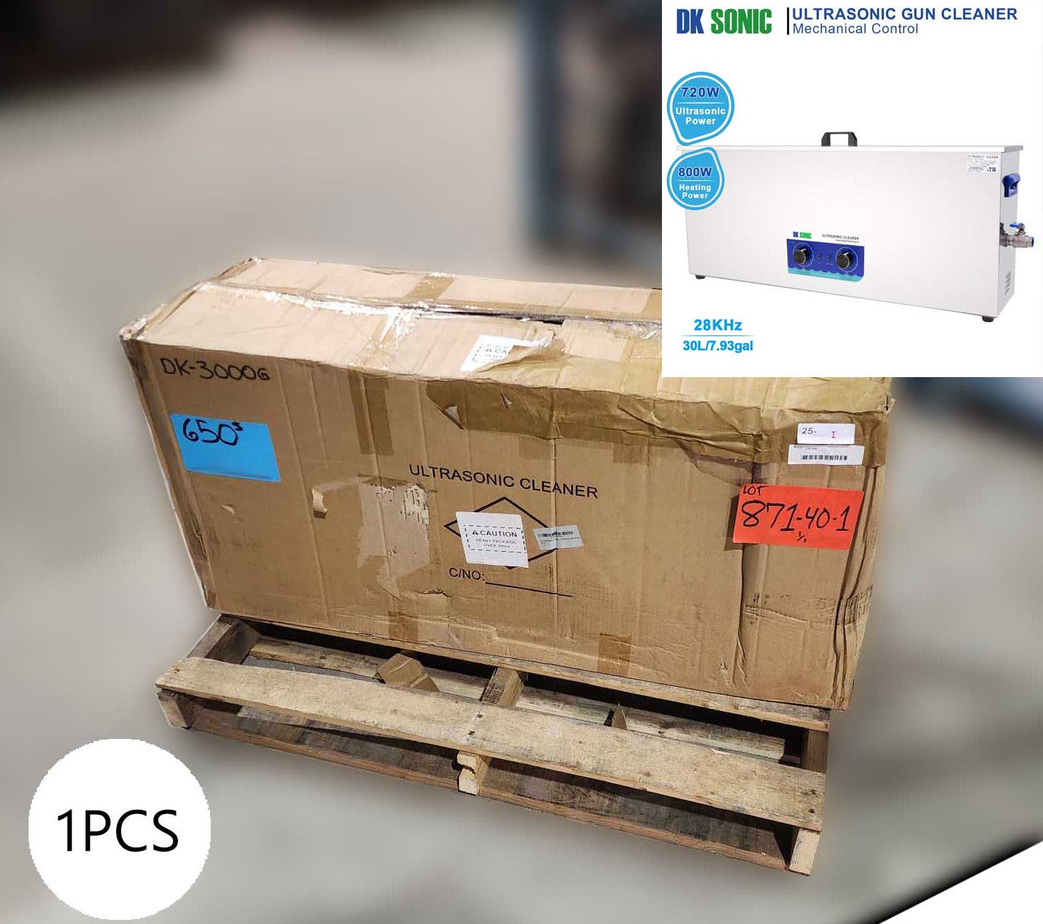 ELECTRONIC ULTRASONIC CLEANER - LOT-871-40-1
