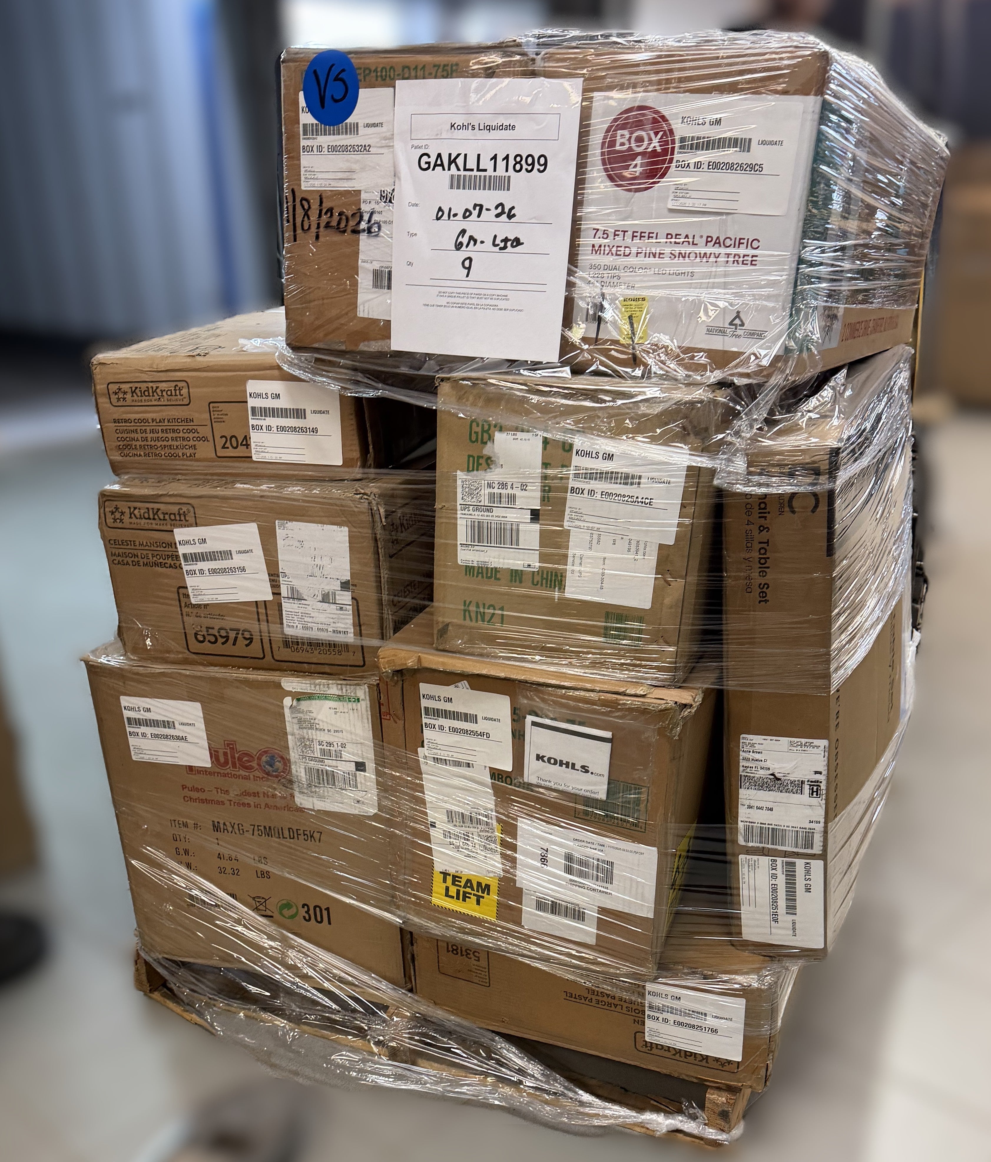 KOHLS DOMESTICS - HOUSEWARES 9PCS $3259.10 MSRP - GAKLL11899