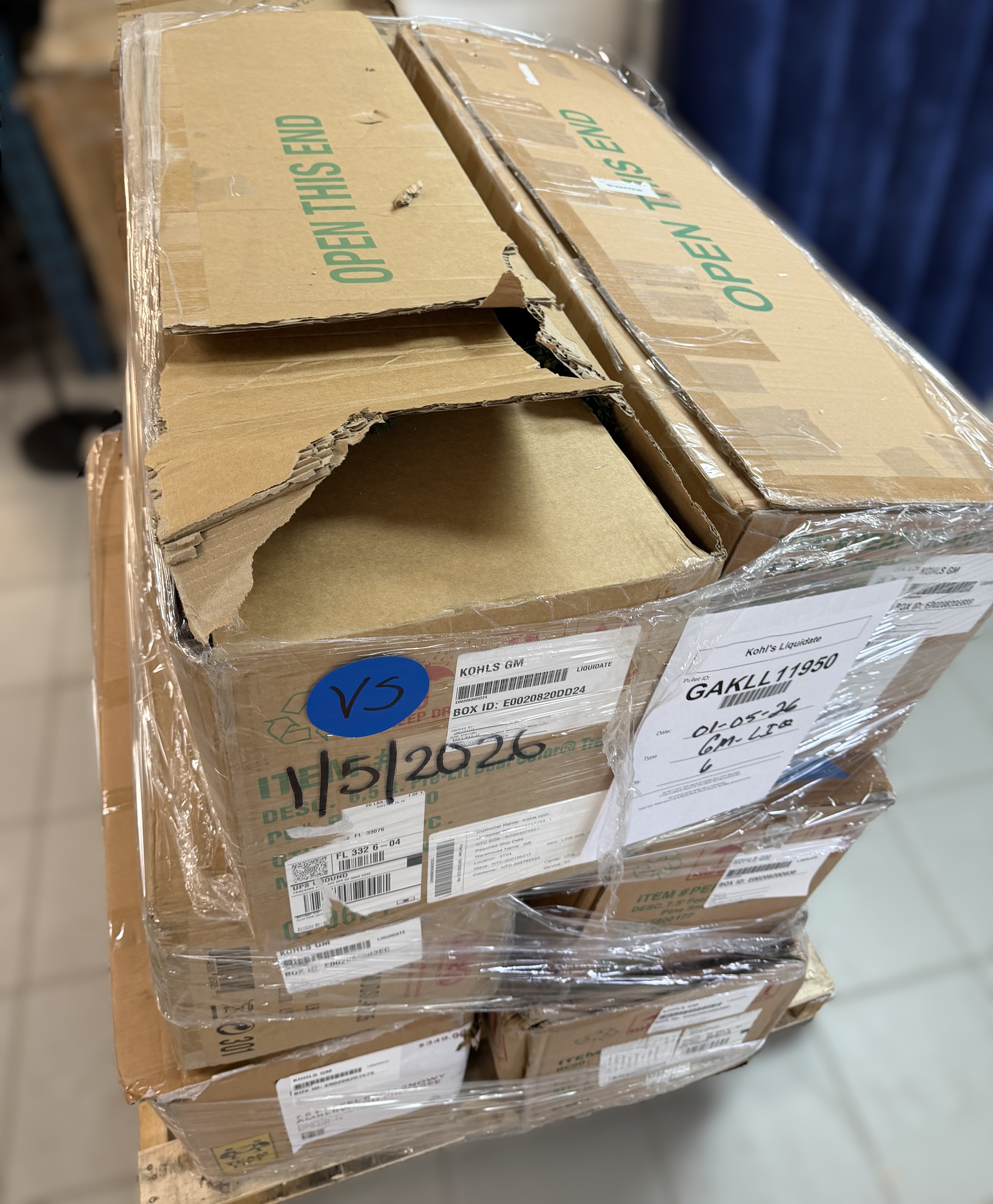 KOHLS DOMESTICS - HOUSEWARES 6PCS $3594.82 MSRP - GAKLL11950
