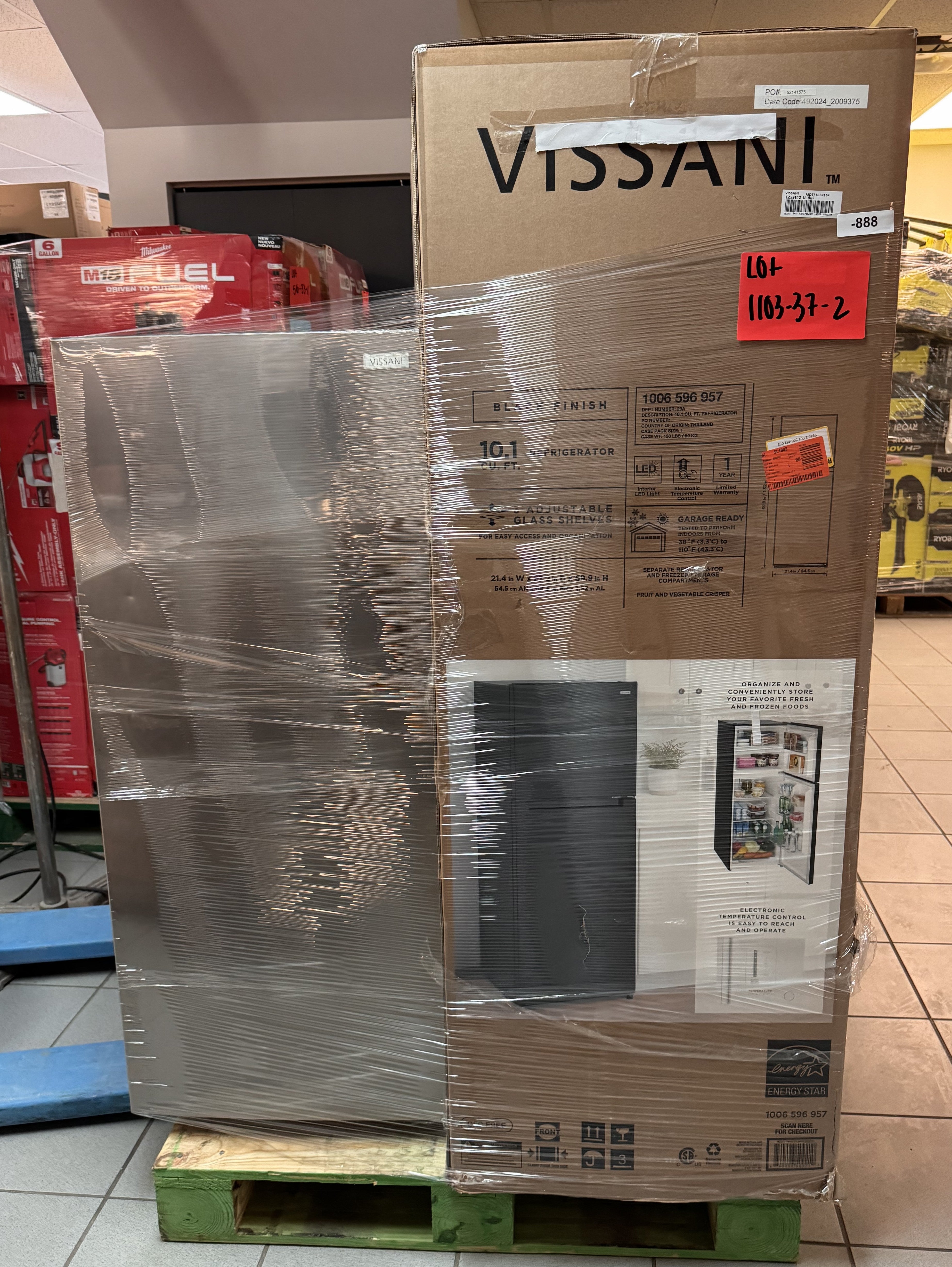 APPLIANCES REFRIGERATORS - LOT-1103-37-2