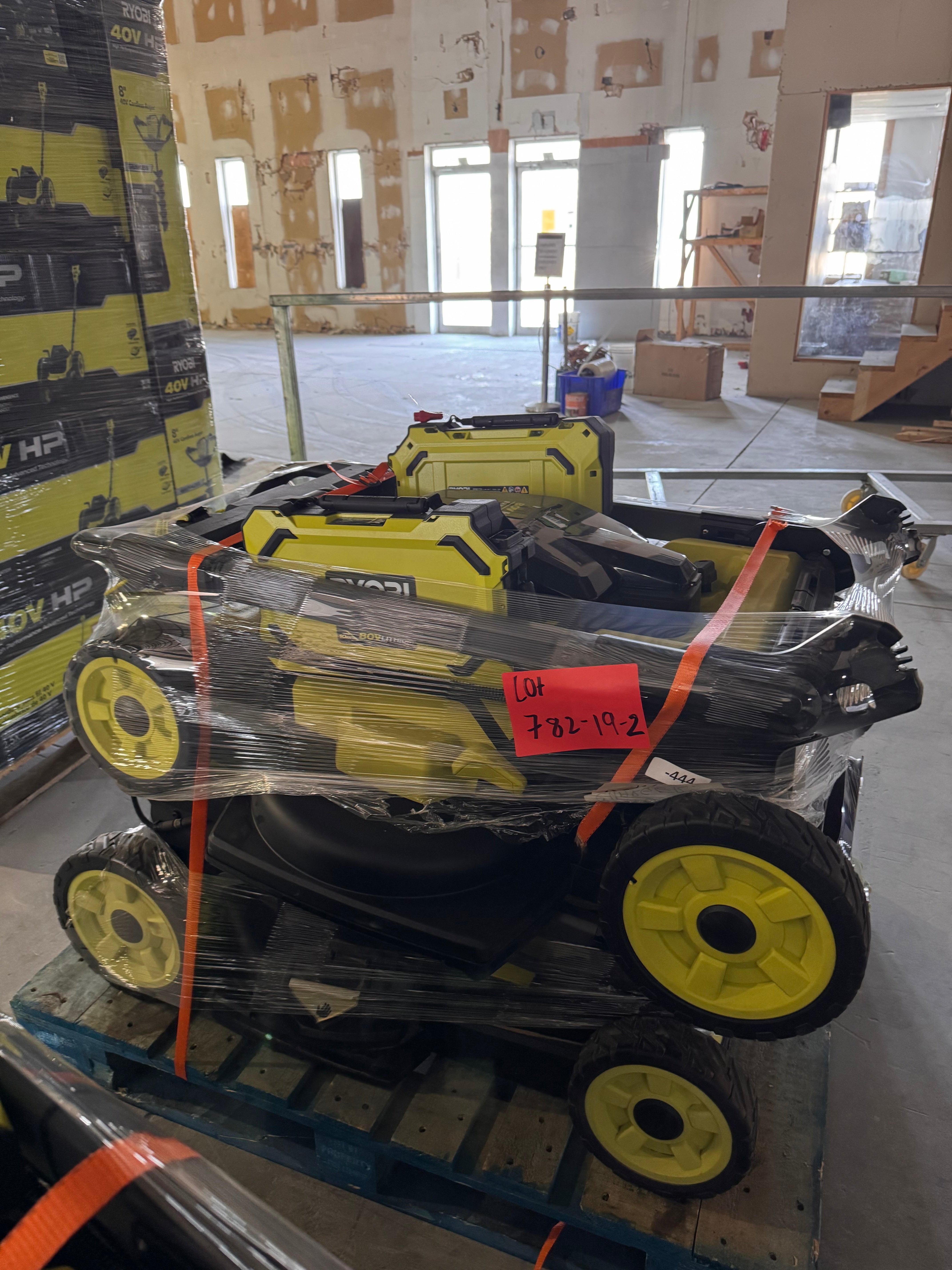 RYOBI LAWN MOVERS - LOT-782-19-2